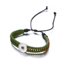 Pulsera de Cuero Trenzado "Jazmín Jubiloso"