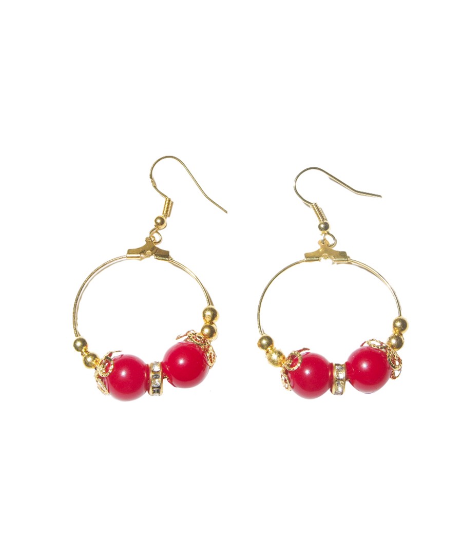 Pendientes Aro con Cuentas...